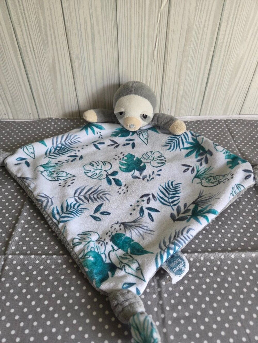 Mary Meyer Sloth Security Blanket Lovey – 9 Inch Plush Baby Comfort Blanket